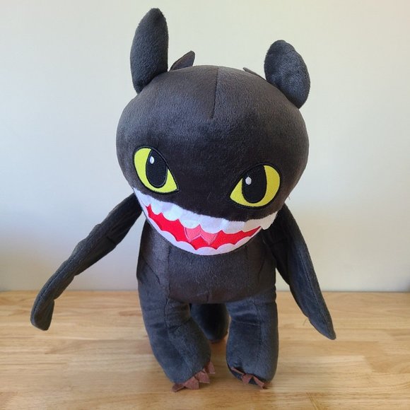 How to Train Your Dragon Black Toothless Plush Stuffed Animal Pillow - Picture 3 of 8
